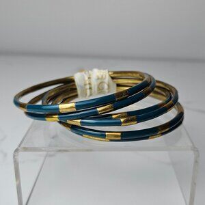 BuDhaGirl Veda Bangles Caribe/Teal Lydia Lister Jewelry